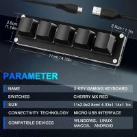 Programming ro Custom RGB 5/4/3/2 Keys Copy Paste Button  Keypad Sayo  Gaming Keyboard ropad - details 3
