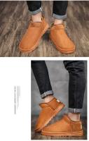 Botas de nieve para hombre, zapatos de algodón para exteriores, zapatilla de algodón con aislamiento de felpa, zapatos de ocio para parejas, botas de felpa para mujer, zapato masculino - details 13