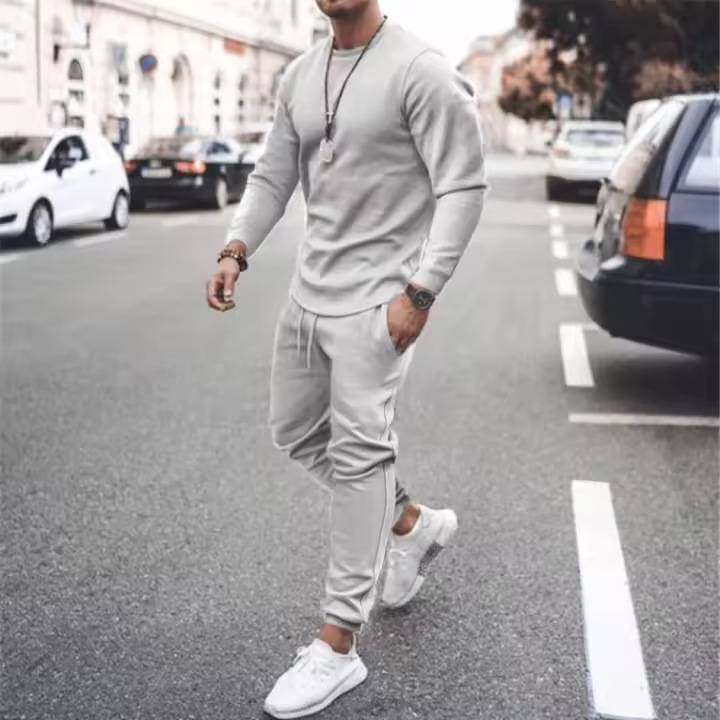 Conjunto de Ropa Deportiva para Hombres Traje de Atleta Activo Sudaderas Zapatillas - 1