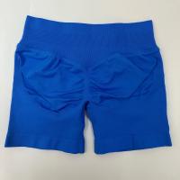 Pantalones cortos de yoga con banda baja acanalada, pantalones cortos de yoga sin costuras, pantalones cortos de entrenamiento para gimnasio, pantalones cortos elásticos para correr, ropa de fitness - details 7