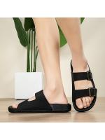 Nuevas sandalias cómodas de verano para hombre, zapatillas de exterior con suela gruesa y hebilla de cinturón, zapatillas de casa de exterior con suela gruesa para hombre - details 1