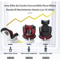 Silla de coche con Isofix giratoria 360 °   Grupo 0+/1/2/3, 0-12 años, 40-150 cm (Gris oscuro i-Size) - details 7
