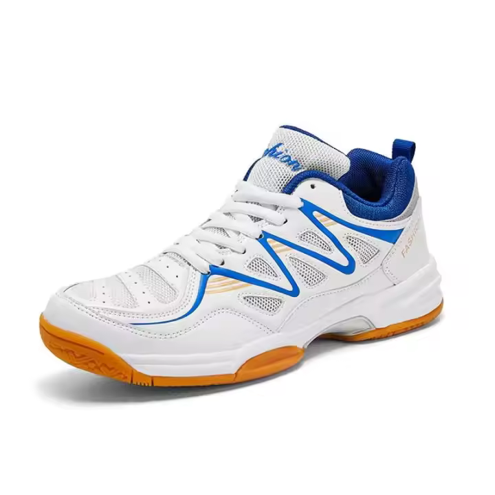 Nuevas llegadas de zapatos de tenis de mesa de cuero PU de malla antideslizante y resistente al desgaste, calzado deportivo de bádminton - 1