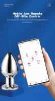Leten Plug de Cadera Vibrante en Forma de Corazón Control Remoto de Teléfono Móvil - details 3