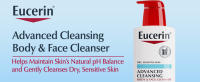 Eucerin Advanced Cleansing Cleanser, gel de baño facial suave y equilibrado con PH para pieles normales a secas y sensibles, sin jabón, - details 0