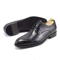 Zapatos de cuero hechos a mano con cuero genuino y una pieza de piel de vaca. - details 3