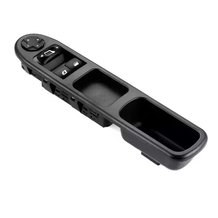 Bota Elevaluna 6554.QC, Interruptor de Ventana Delantera Izquierda, Compatible con Peugeot 207 - 1