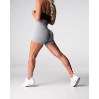 Nylon de poliéster catiónico de estilo europeo y americanoABPantalones cortos de Yoga sin costuras de flor oscura con elevación de cadera grande de hilo de alta elasticidad pantalones de Fitness - details 11