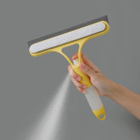 Herramienta de limpieza de ventanas 3 en 1, limpiaparabrisas de doble cara para interior y exterior de coche, con función de pulverización - details 1