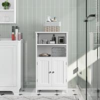 Columna con Estante Mueble Baño Suelo de Madera Armario de Almacenaje Organizador para Salón Cocina - details 1