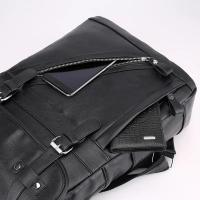 Mochila vintage de cuero impermeable para hombre, bolso de hombro para ordenador portátil de 15,6 pulgadas, para estudiantes universitarios - details 33