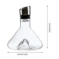 Botella de cristal de 1500ml, con dosificador incorporado, aireador manual para vino blanco y tinto - details 0