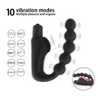 Leten-vibrador de velocidad, tapón Anal, Juguetes sexuales, estimulador, masaje de próstata, cuentas, 10 modos de vibración para juego Anal - details 15