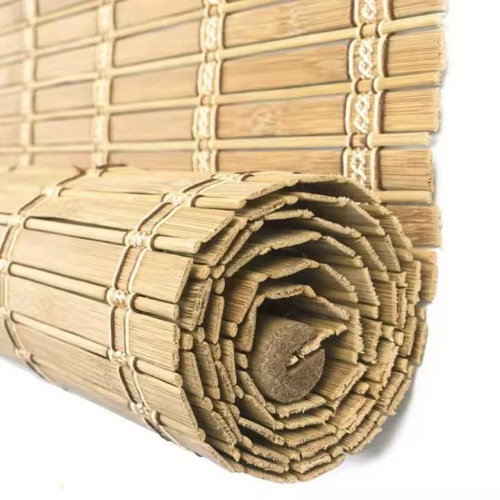 Cortina Persiana de Madera Incluye Accesorios, Estor de Bambú Enrollable para Ventana y Puerta(DIMENSIONES ANCHO X LARGO) - 1