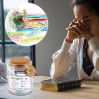 Tarro de Versos de Biblia de Vidrio A Prueba de Fugas, Sin BPA, Forma Redonda - details 1