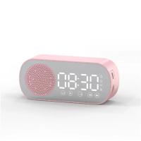 Reloj despertador Digital, altavoz inalámbrico con Bluetooth, compatible con Radio, caja de sonido, subwoofer de graves, reproductor de música de escritorio - details 0