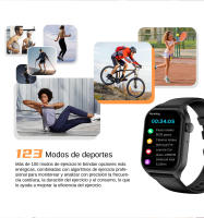 Ivanony Reloj Inteligente Pantalla Táctil Completa de 1.83 pulgadas Tracking de Fitness - details 5