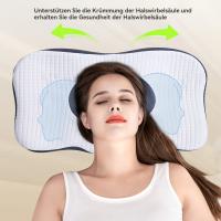 Almohada de apoyo para el cuello, almohada para la cabeza, para dormir de lado, para dormir boca arriba, para dormir boca abajo, almohada ortopédica, espuma viscoelástica, 56*32*9,3 cm - details 4