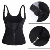Corsé de palacio de neopreno, 3 capas de parche absorbente de sudor, moldeador corporal para mujeres con control del abdomen y cremallera - details 4