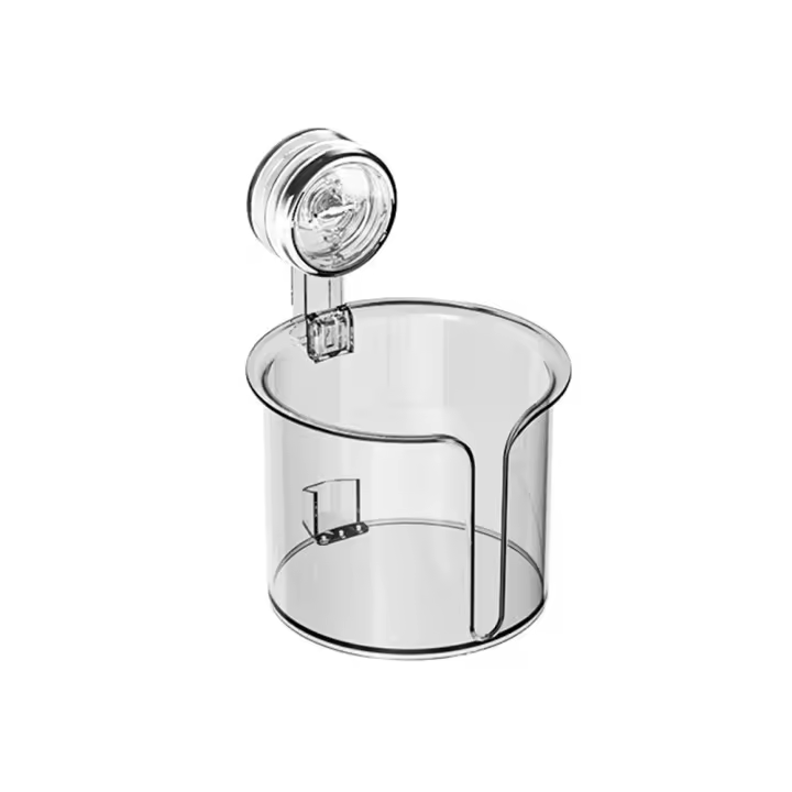 Estante de almacenamiento para baño sin perforaciones, caja de pañuelos montada en pared extraíble multifunción, ventosa, rodamiento de alta carga - 1