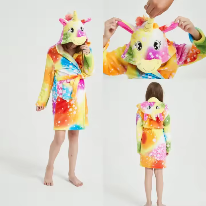 Manga de unicornio de terciopelo suave para niños, estrellas de galaxia en tu manga - 1