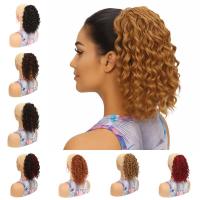 Extensión de cola de caballo rizada y ondulada profunda ombré, rizos Afro, cola de caballo con cordón, peluca con Clip, postizo de cola de caballo esponjoso para uso diario - details 1