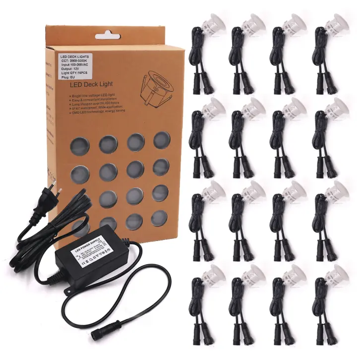 Luz LED de cubierta impermeable IP67, lámpara de bombilla empotrada de acero inoxidable para jardín, escalera, subterráneo, poste de cubierta, foco de pared, 32mm - 1