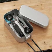 Caja de Almuerzo de Aluminio de 800ML Utensilios de Cocina para Acampar al Aire Libre - details 5