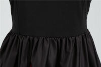 Women plaid print long sleeve vintage a line party dress v neck - details 106