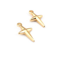 Colgantes de Cruza de Latón Dorado de 18K Joyería DIY Hallazgos de Collares y Pendientes - details 30
