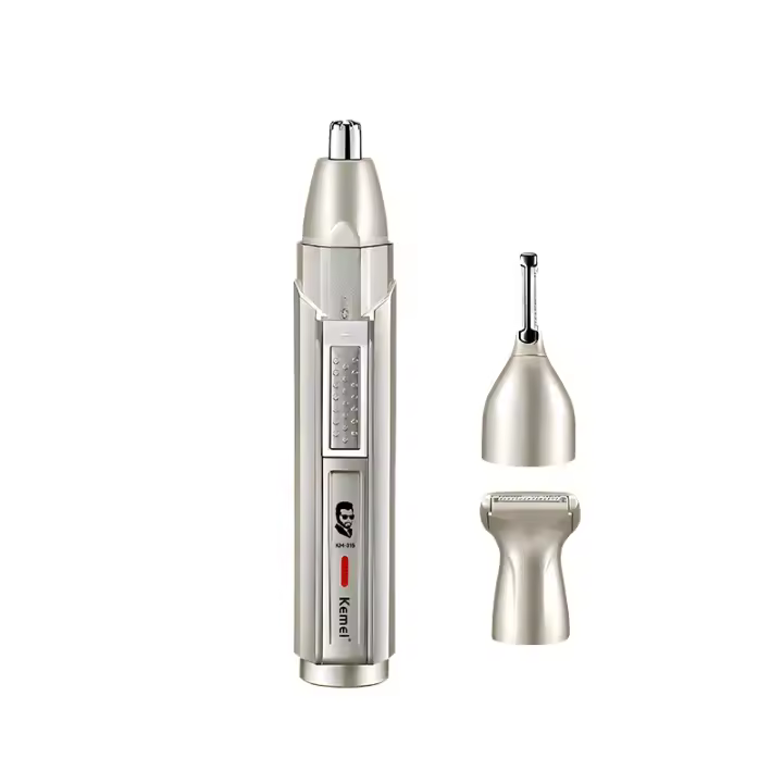 Kemei-recortador de vello de nariz y Oreja para hombres y mujeres, profesional, recargable por USB, para cejas, barba Facial, Kit de aseo corporal - 1