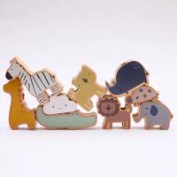 Juguetes de enhebrado de animales para bebé, balancín de madera, juegos de mesa, Montessori, habilidad práctica, bloques - details 3