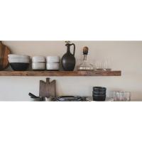 Mueble de Almacenamiento para Cocina con 2 Puertas Armario con Estantes Ajustables y Patas Metálicas 106 x 38 x 80 cm Kit Antivuelco Incluido Blanco - details 0