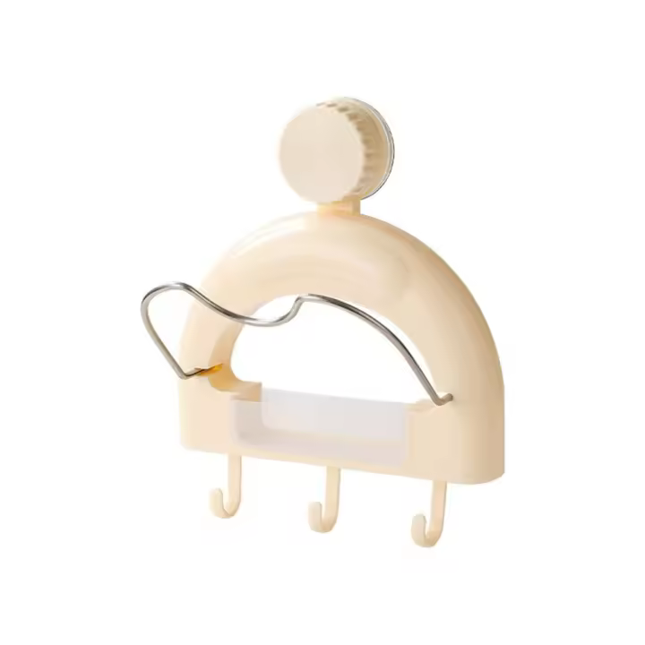 Soporte para tapa de olla con ventosa para colgar en la pared, sin perforaciones, soporte para tabla de cortar con buena carga, ahorro de espacio estable - 1
