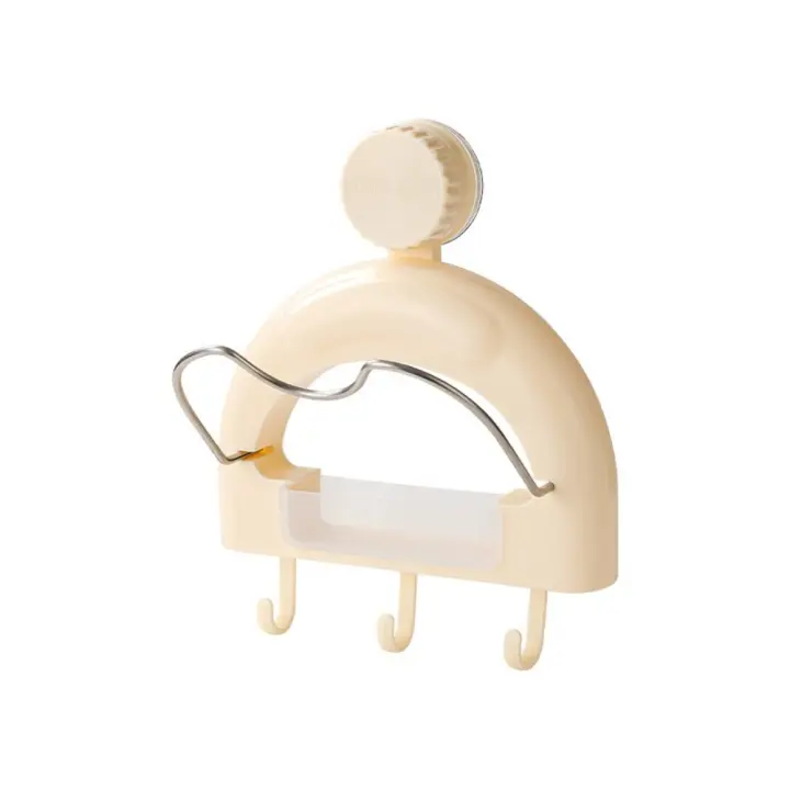 Soporte para tapa de olla con ventosa para colgar en la pared, sin perforaciones, soporte para tabla de cortar con buena carga, ahorro de espacio estable - 1
