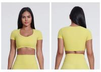 SHINBENE-Top de manga corta con doble forro para mujer, camisetas ajustadas con cuello en V, Camisetas básicas bonitas de verano - details 13