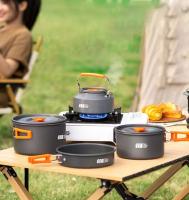 TXZ Camping al aire libre-Juego de utensilios de cocina Caldera Sartén de agua Olla de sopa Encendedor de fuego Almacenamiento Accesorios de transición - details 6