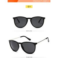Gafas de sol redondas con montura de Metal para hombre y mujer, lentes de sol con película reflectante, Estilo Vintage, Popular - details 6