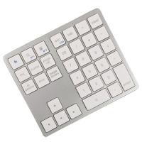 Teclado numérico inalámbrico ultradelgado con Bluetooth, 2,4G, recargable por USB, para IOS y Android, ventana blanca - details 0