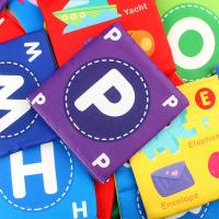 26pcs/set Baby Cloth Book Soft FlashCards with Cloth Storage Bag Graphic Alphabet Digital Cognition Toys Baby Educational Cards - details 2