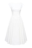 Vestido de noche elegante para mujer con escote en la espalda - Vestido largo sin mangas con pliegues para fiesta, graduación, vacaciones - details 14