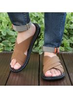 Sandalias de Cuero Transpirables para Hombres al Aire Libre Zapatos Casuales de Playa de Gran Tamaño - details 5