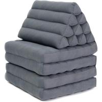 Cómodo Colchón De Suelo con Cojín De Lectura, Futón Japonés, Cama Plegable O Esterilla De Masaje Tailandés, 170 x 53 cm, Azul Claro - details 280