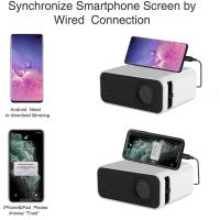 Proyector Bluetooth nativo Full HD, compatible con 24 lúmenes ANSI, corrección trapezoidal y zoom, adecuado para cine en casa PPT - details 4