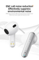 Lenovo-auriculares inalámbricos LP10 TWS, cascos con Bluetooth 5,2, estéreo Dual, reducción de ruido, bajos, Control táctil, modo de reposo largo, originales, nuevos - details 10
