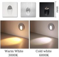 Lámpara de Pared LED Incorporada en Escalera Luz Nocturna para Interiores 3W AC85-265V - details 4