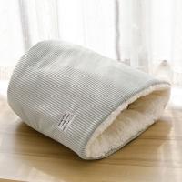 Cesta de cama para gatos de estilo japonés, casa cueva gruesa con dibujos de gatitos, cómoda y cálida perrera de felpa para cachorros y gatos - details 9