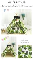 Carpa Para Mascotas Tepee Para Gatos Y Perros Casa De Perro Portátil Desmontable Lavable Con Almohada Y Tablero Para Pupusas Casa Para Gatos - details 8