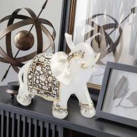 Vintage exquisito elefante modelo adornos estatua manualidad para regalo decoración de la Oficina del hogar - details 2