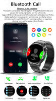 Reloj inteligente AMOLED para hombre y mujer,1.53 inch AMOLED Full circle touch screen  pulsera deportiva con llamadas bluetooth, NFC, brújula, seguimiento GPS, control del azúcar en la sangre,Professional Waterproof,compatible con Apple y Samsung 2024 - details 7